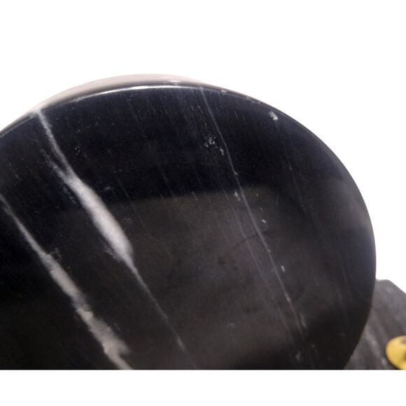 Marble Executive Desk Stationary Clock / Pen Holder, Name Plate / Card Holder - Picture 9 of 12